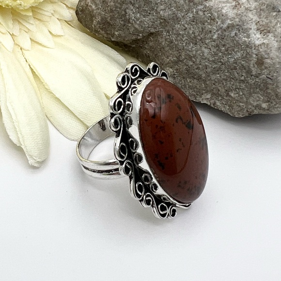 MAHOGANY OBSIDIAN RING - Picture 5 of 8